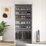 Casa si Gradina - Mobilier - Organizare si depozitare - Organizator incaltaminte - Dulap pentru incaltaminte Gri de beton 80x39x180 cm Lemn compus - Infinity.ro