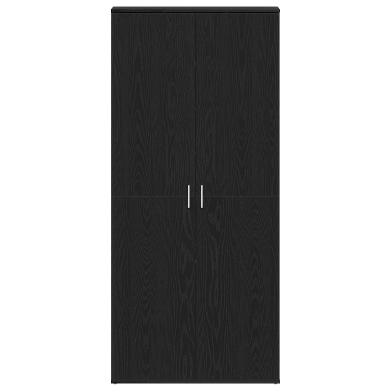 Casa si Gradina - Mobilier - Organizare si depozitare - Organizator incaltaminte - Cabinet Pantofi Stejar Negru 80x39x180 cm Lemn Ingineresc - Infinity.ro