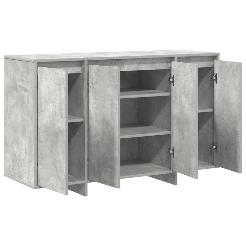 Casa si Gradina - Mobilier - Comode si corpuri - Comode - Bufet Gri din Beton Gri din Beton Lemn Prelucrat 120 x 41 x 75 cm - Infinity.ro