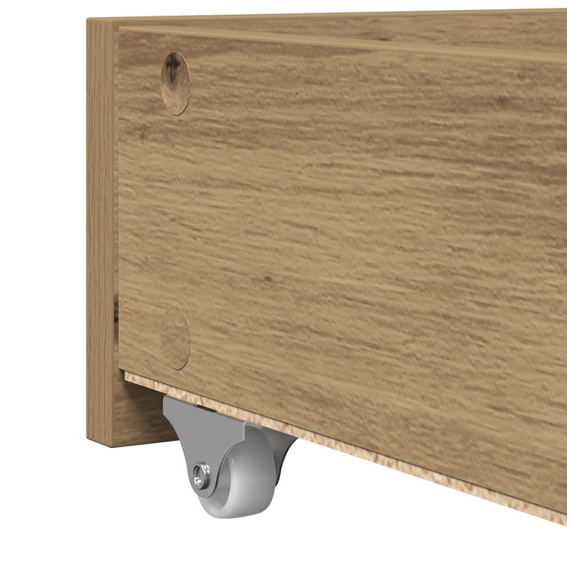 Casa si Gradina - Mobilier - Paturi si accesorii - Paturi - Pat de zi vitaXL cu sertare Stejar artizanal Lemn prelucrat 75 x 190 cm - Infinity.ro