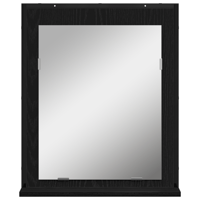 Casa si Gradina - Mobilier - Seturi de mobilier - Seturi baie - Set de dulapuri pentru baie 2 piese Negru Stejar din lemn tehnologic - Infinity.ro