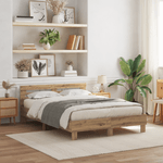 Casa si Gradina - Mobilier - Paturi si accesorii - Paturi - Cadru de Pat din Stejar Stejar Artizanal Lemn Prelucrat - Infinity.ro