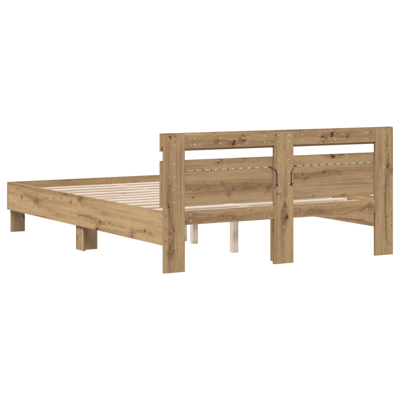 Casa si Gradina - Mobilier - Paturi si accesorii - Paturi - Cadru de Pat din Stejar Stejar Artizanal Lemn Prelucrat - Infinity.ro