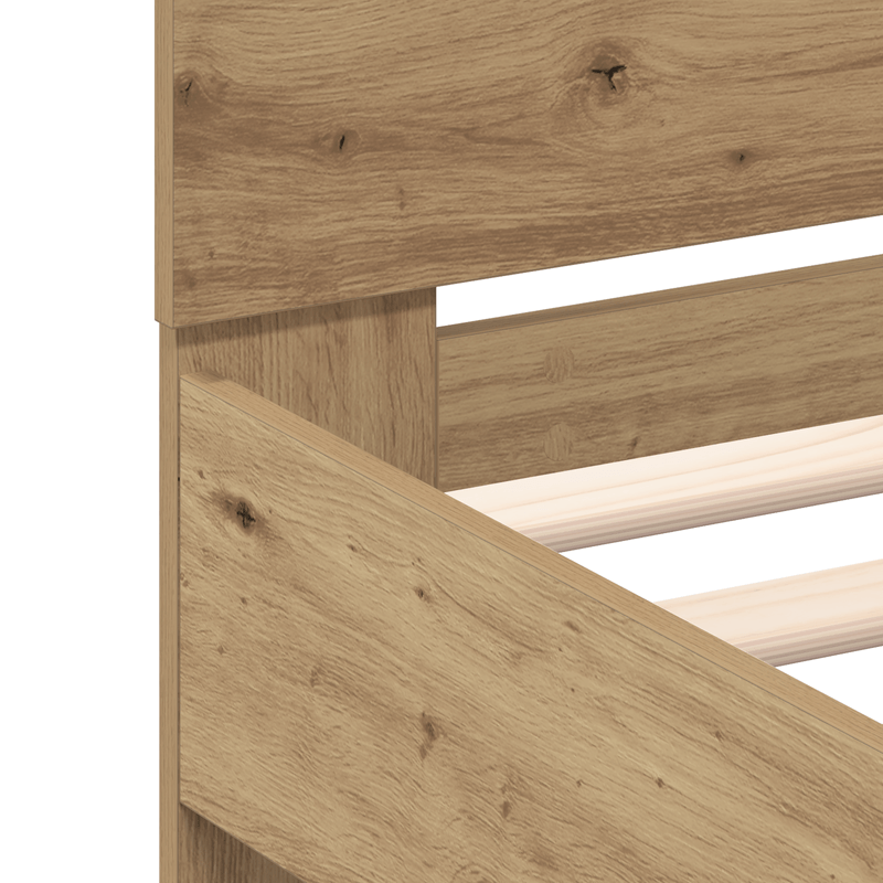 Casa si Gradina - Mobilier - Paturi si accesorii - Paturi - Cadru de Pat din Stejar Stejar Artizanal Lemn Prelucrat - Infinity.ro