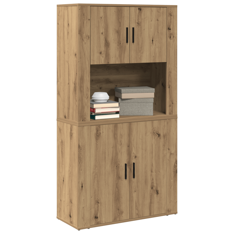 Casa si Gradina - Mobilier - Comode si corpuri - Corpuri bucatarie - Highboard Artisan Stejar 80x33x150 cm Lemn prelucrat - Infinity.ro