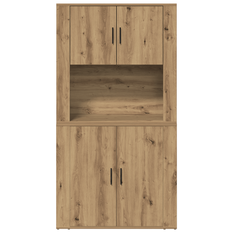 Casa si Gradina - Mobilier - Comode si corpuri - Corpuri bucatarie - Highboard Artisan Stejar 80x33x150 cm Lemn prelucrat - Infinity.ro
