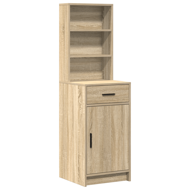 Casa si Gradina - Mobilier - Comode si corpuri - Masute de toaleta - Set masa toaleta cu LED, 2 piese, stejar sonoma, lemn prelucrat - Infinity.ro