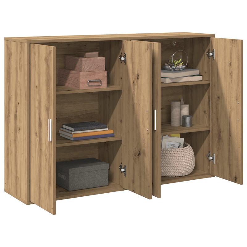 Casa si Gradina - Mobilier - Comode si corpuri - Comode - Sideboard-uri 2 buc stejar artizanal 60x31x84 cm Lemn ingineresc - Infinity.ro