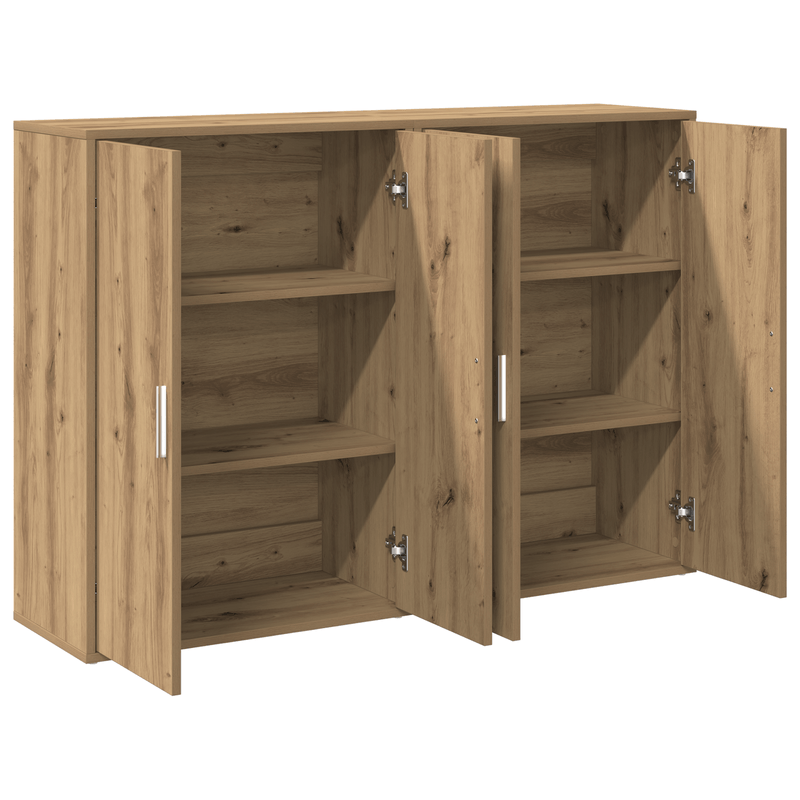 Casa si Gradina - Mobilier - Comode si corpuri - Comode - Sideboard-uri 2 buc stejar artizanal 60x31x84 cm Lemn ingineresc - Infinity.ro