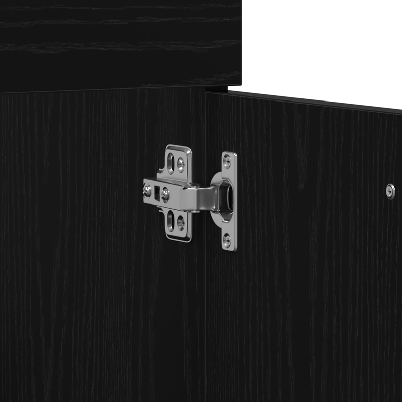 Casa si Gradina - Mobilier - Seturi de mobilier - Seturi baie - Set mobila baie 3 piese din stejar negru, lemn ingineresc - Infinity.ro