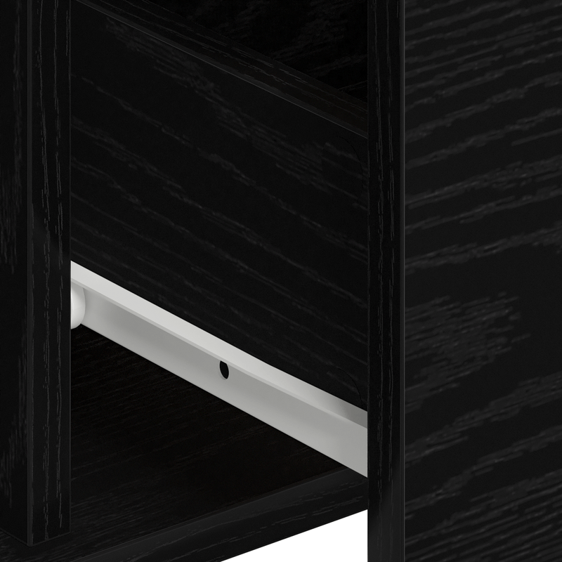 Casa si Gradina - Mobilier - Comode si corpuri - Comode - Bufete 2 buc Negru Stejar 60x31x84 cm Lemn Ingineresc - Infinity.ro