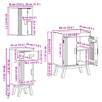 Casa si Gradina - Mobilier - Seturi de mobilier - Seturi baie - Set mobilier de baie, 3 piese - Infinity.ro