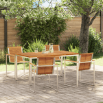 Casa si Gradina - Gradina si terasa - Mobilier exterior - Mese gradina - Set de Masa pentru Gradina  5 Piese Lemn Solid de Acacia - Infinity.ro