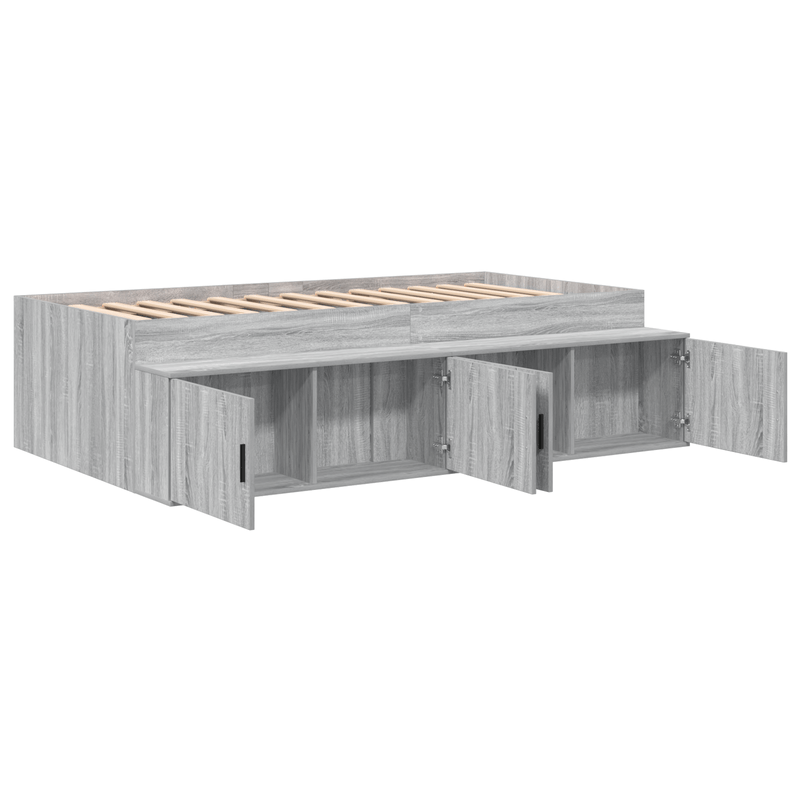 Casa si Gradina - Mobilier - Paturi si accesorii - Paturi - Cadru de pat de depozitare Gri Sonoma 80x200 cm - Infinity.ro