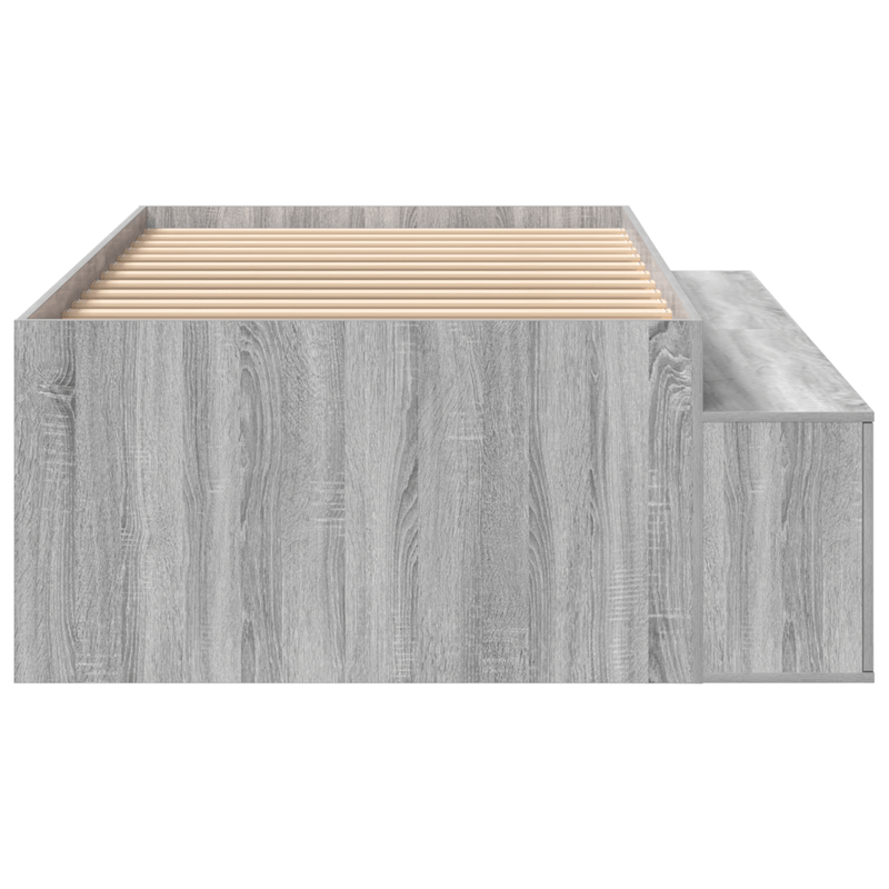 Casa si Gradina - Mobilier - Paturi si accesorii - Paturi - Cadru de pat de depozitare Gri Sonoma 80x200 cm - Infinity.ro