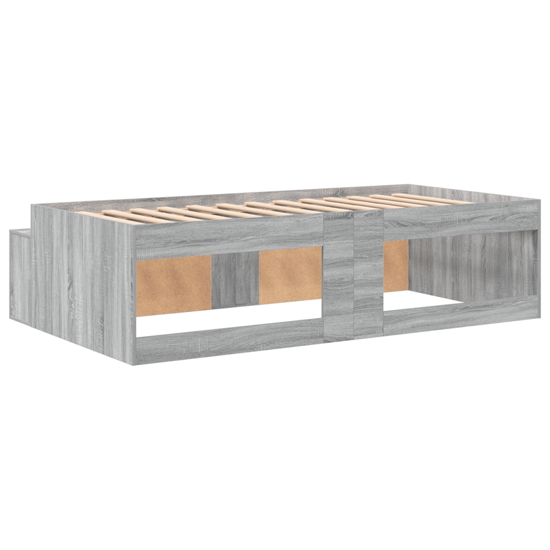 Casa si Gradina - Mobilier - Paturi si accesorii - Paturi - Cadru de pat de depozitare Gri Sonoma 80x200 cm - Infinity.ro