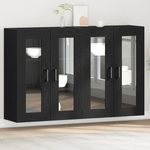 Casa si Gradina - Mobilier - Comode si corpuri - Comode - Mobilier de perete 2 buc Negru Stejar 69,5x34x90 cm Lemn prelucrat - Infinity.ro