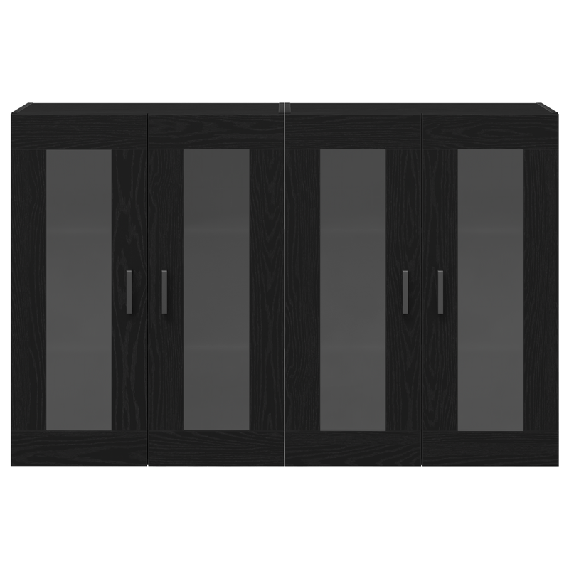 Casa si Gradina - Mobilier - Comode si corpuri - Comode - Mobilier de perete 2 buc Negru Stejar 69,5x34x90 cm Lemn prelucrat - Infinity.ro