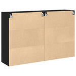 Casa si Gradina - Mobilier - Comode si corpuri - Comode - Mobilier de perete 2 buc Negru Stejar 69,5x34x90 cm Lemn prelucrat - Infinity.ro