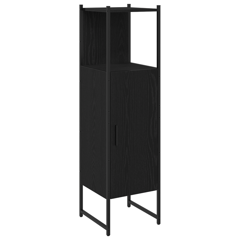 Casa si Gradina - Mobilier - Seturi de mobilier - Seturi baie - Set de dulapuri pentru baie 3 piese Negru Stejar Lemn prelucrat - Infinity.ro