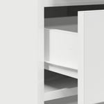 Casa si Gradina - Mobilier - Comode si corpuri - Masute de toaleta - Set masa toaleta cu LED 3 piese, alb, lemn prelucrat - Infinity.ro