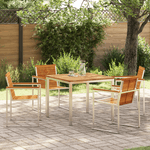 Casa si Gradina - Gradina si terasa - Mobilier exterior - Mese gradina - Set Masa Gradina  5 Piese Lemn Acacia - Infinity.ro