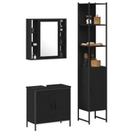 Casa si Gradina - Mobilier - Mobilier baie - Comode baie - Cabinet Chiuveta Baie  Stejar Negru 60x30x60 cm Lemn Prelucrat - Infinity.ro
