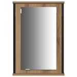 Casa si Gradina - Mobilier - Seturi de mobilier - Seturi baie - Set toaleta 3 piese  din lemn de stejar maro - Infinity.ro