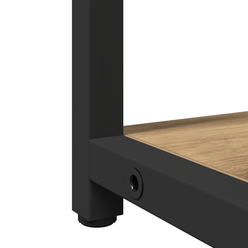 Casa si Gradina - Mobilier - Seturi de mobilier - Seturi baie - Set toaleta 3 piese  din lemn de stejar maro - Infinity.ro