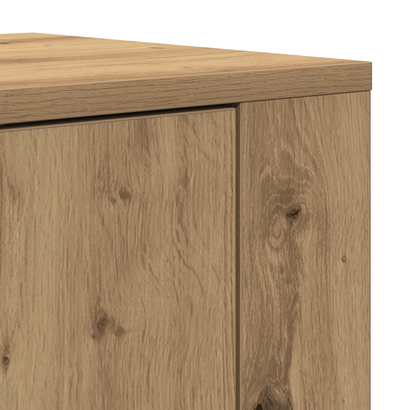 Casa si Gradina - Mobilier - Comode si corpuri - Corpuri bucatarie - Highboard Stejar Artizanal 80x33x150 cm Lemn Prelucrat - Infinity.ro