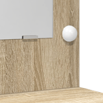 Casa si Gradina - Mobilier - Comode si corpuri - Masute de toaleta - Set masa toaleta cu LED, 3 piese, stejar sonoma, lemn prelucrat - Infinity.ro
