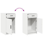 Casa si Gradina - Mobilier - Comode si corpuri - Masute de toaleta - Set masa toaleta cu LED, 3 piese, alb, lemn prelucrat - Infinity.ro