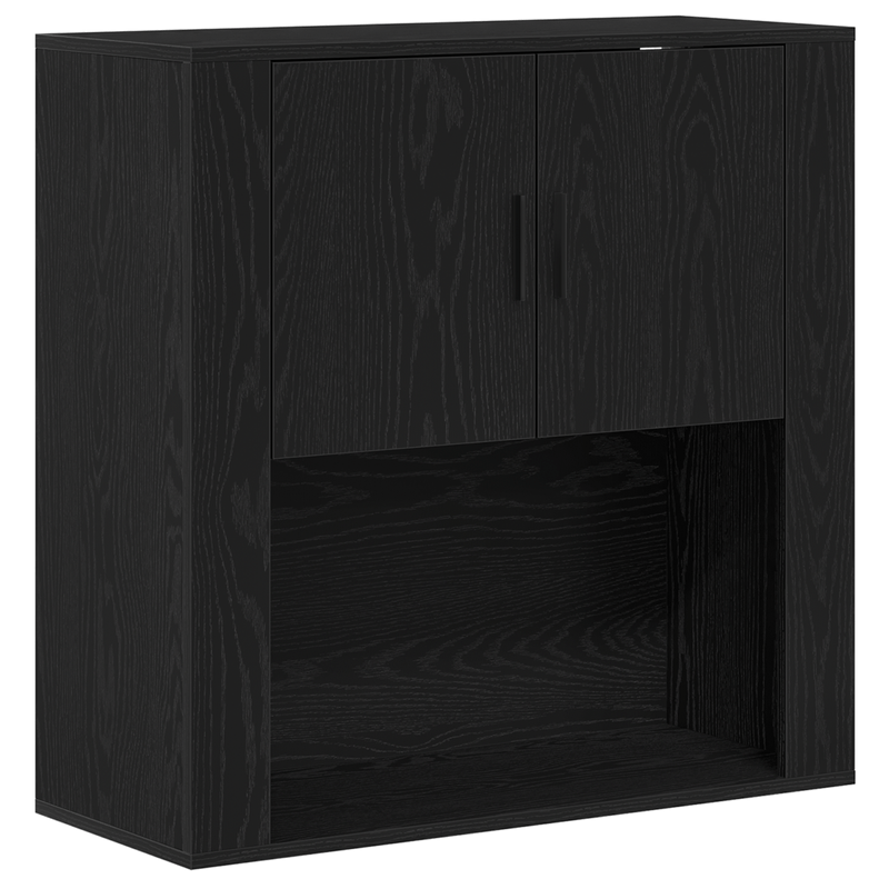 Casa si Gradina - Mobilier - Mese si birouri - Birouri - Biblioteca Stejar negru 80x33x150 cm Lemn prelucrat - Infinity.ro
