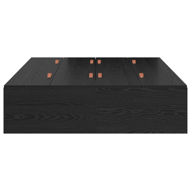 Casa si Gradina - Mobilier - Paturi si accesorii - Paturi - Cadru de Pat cu Depozitare Stejar Negru 120x200 cm - Infinity.ro
