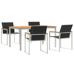 Casa si Gradina - Gradina si terasa - Mobilier exterior - Mese gradina - Set de dining gradina  5 piese din lemn masiv de acacia - Infinity.ro