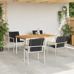 Casa si Gradina - Gradina si terasa - Mobilier exterior - Mese gradina - Set de dining gradina  5 piese din lemn masiv de acacia - Infinity.ro