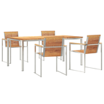 Casa si Gradina - Gradina si terasa - Mobilier exterior - Mese gradina - Set de dining 5 piese din lemn masiv de tec - Infinity.ro