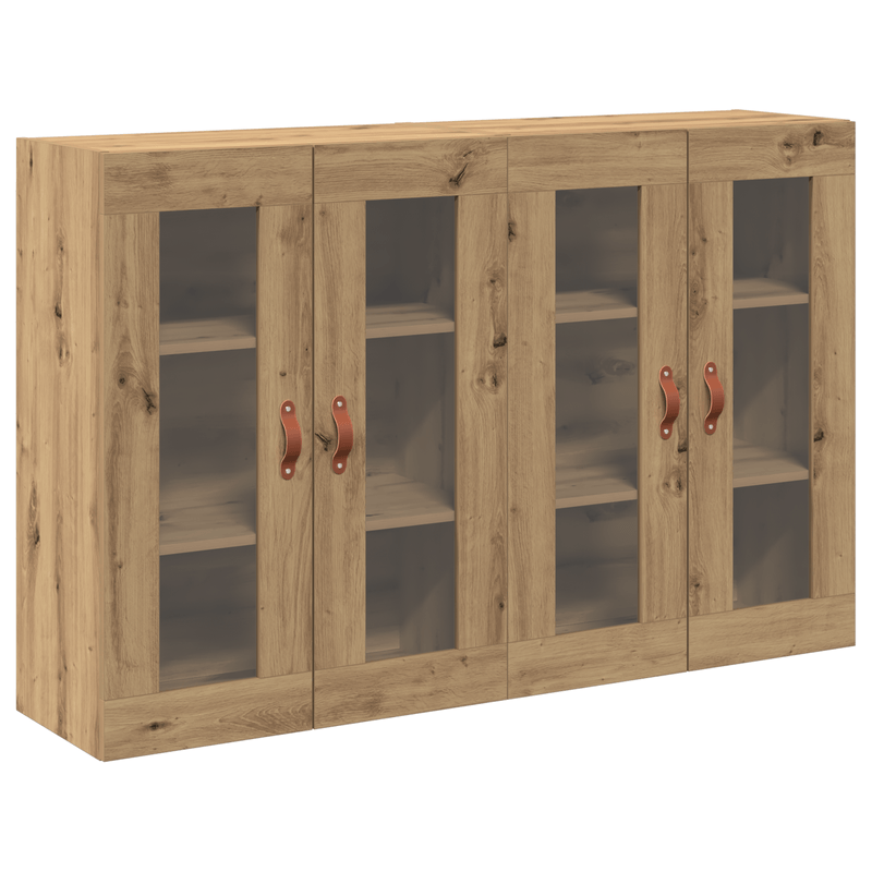 Casa si Gradina - Mobilier - Comode si corpuri - Comode - Rame montate pe perete 2 buc Artisan Stejar 69,5x34x90 cm Lemn tehnologic - Infinity.ro