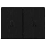Casa si Gradina - Mobilier - Comode si corpuri - Comode - Servante 2 buc Negru Stejar 60x31x84 cm Lemn ingineresc - Infinity.ro