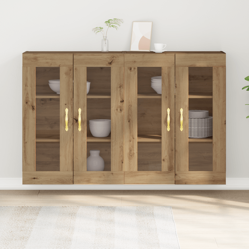 Casa si Gradina - Mobilier - Comode si corpuri - Comode - Cabinete montate pe perete 2 buc Artisan Oak 69,5x34x90 cm Lemn prelucrat - Infinity.ro
