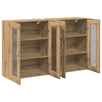 Casa si Gradina - Mobilier - Comode si corpuri - Comode - Cabinete montate pe perete 2 buc Artisan Oak 69,5x34x90 cm Lemn prelucrat - Infinity.ro