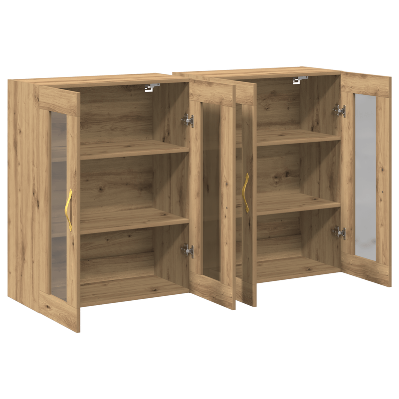 Casa si Gradina - Mobilier - Comode si corpuri - Comode - Cabinete montate pe perete 2 buc Artisan Oak 69,5x34x90 cm Lemn prelucrat - Infinity.ro