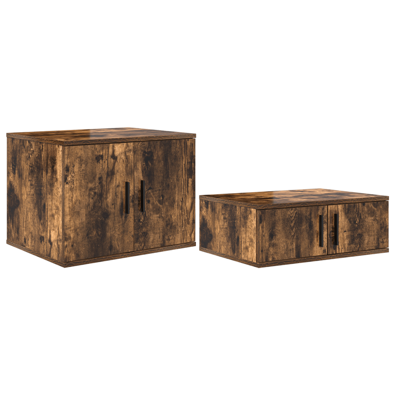 Casa si Gradina - Mobilier - Paturi si accesorii - Paturi - Cadru de pat cu stocare Stejar afumat 90x200 cm - Infinity.ro