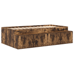 Casa si Gradina - Mobilier - Paturi si accesorii - Paturi - Cadru de pat de depozitare din stejar afumat 90x190 cm - Infinity.ro