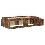 Casa si Gradina - Mobilier - Paturi si accesorii - Paturi - Cadru de pat de depozitare din stejar afumat 90x190 cm - Infinity.ro