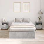 Casa si Gradina - Mobilier - Paturi si accesorii - Paturi - Cadru de pat de depozitare Gri beton 120x200 cm - Infinity.ro