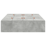 Casa si Gradina - Mobilier - Paturi si accesorii - Paturi - Cadru de pat de depozitare Gri beton 120x200 cm - Infinity.ro