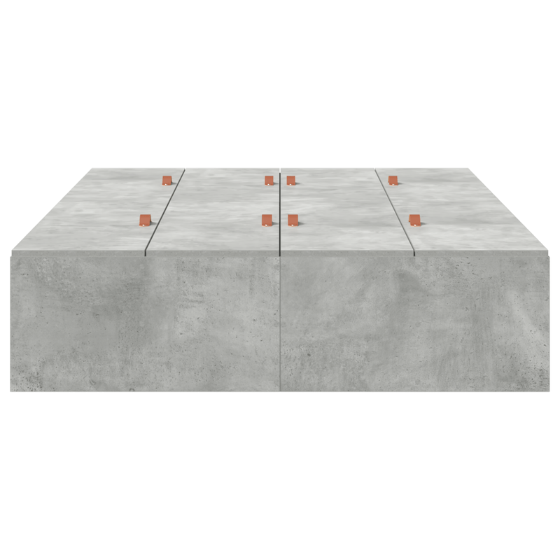 Casa si Gradina - Mobilier - Paturi si accesorii - Paturi - Cadru de pat de depozitare Gri beton 120x200 cm - Infinity.ro