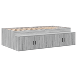 Casa si Gradina - Mobilier - Paturi si accesorii - Paturi - Cadru de Pat cu Spatiu de Depozitare Gri Sonoma 75x190 cm - Infinity.ro