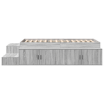 Casa si Gradina - Mobilier - Paturi si accesorii - Paturi - Cadru de Pat cu Spatiu de Depozitare Gri Sonoma 75x190 cm - Infinity.ro